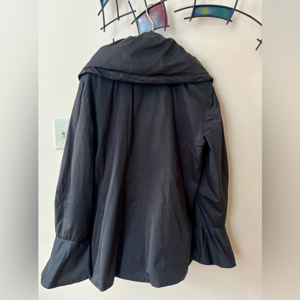 Creenstone Womens Jacket Black Dramatic Ruffle Pi… - image 2